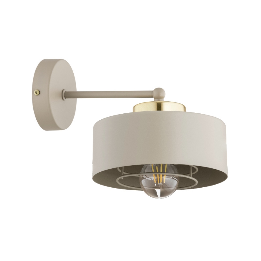 Brilagi - Nástenná lampa SPRING 1xE27/60W/230V béžová/zlatá
