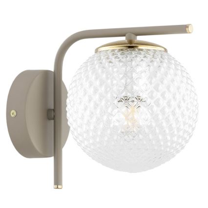 Brilagi - Nástenná lampa STELLA 1xE27/60W/230V béžová/zlatá