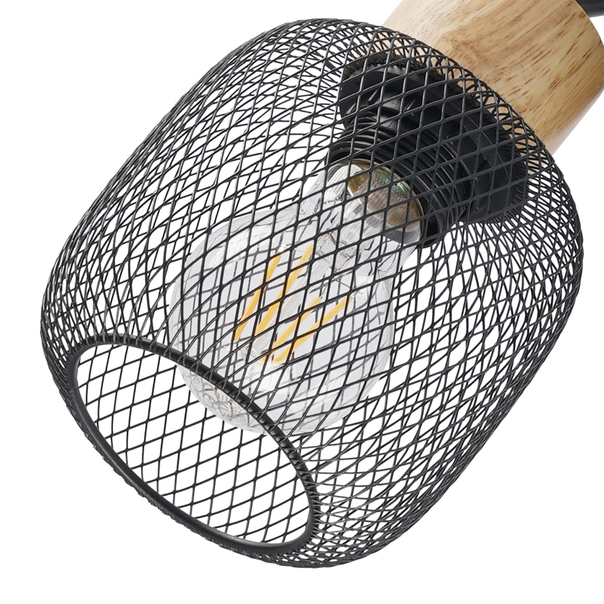 Brilagi - Nástenné bodové svietidlo BASKLITE 1xE27/15W/230V drevo/čierna