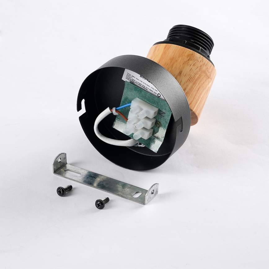 Brilagi - Nástenné bodové svietidlo BASKLITE 1xE27/15W/230V kaučukovník/čierna