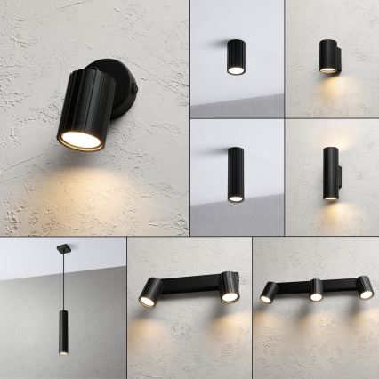 Brilagi - Nástenné bodové svietidlo CRISPINA 1xGU10/10W/230V čierna