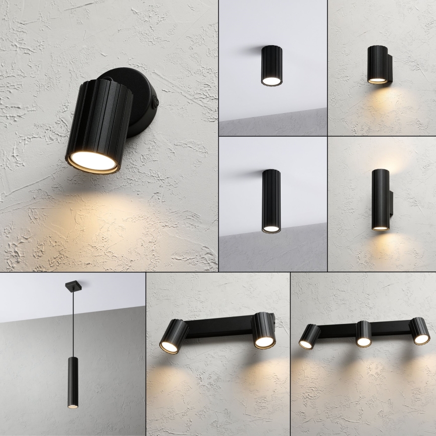 Brilagi - Nástenné bodové svietidlo CRISPINA 1xGU10/10W/230V čierna