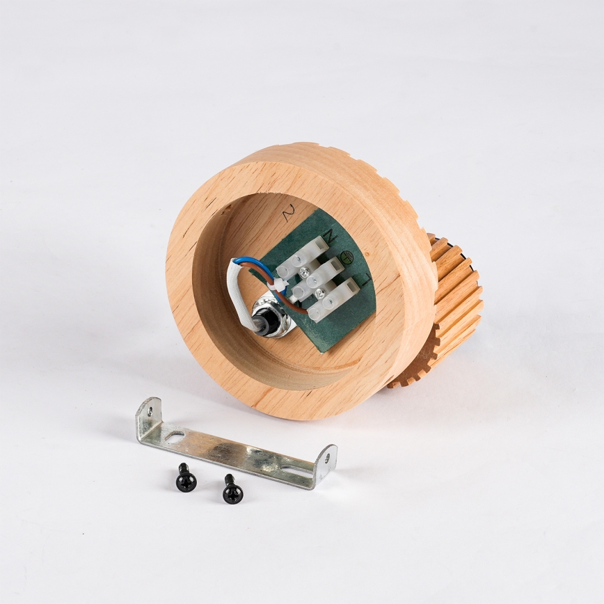 Brilagi - Nástenné bodové svietidlo HYGGE 1xE14/15W/230V drevené/dymové