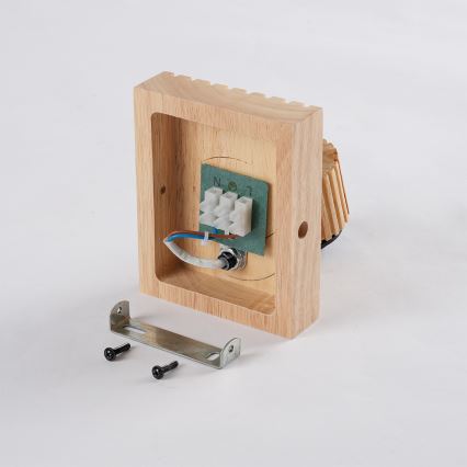 Brilagi - Nástenné bodové svietidlo HYGGE 1xE14/15W/230V drevené/dymové