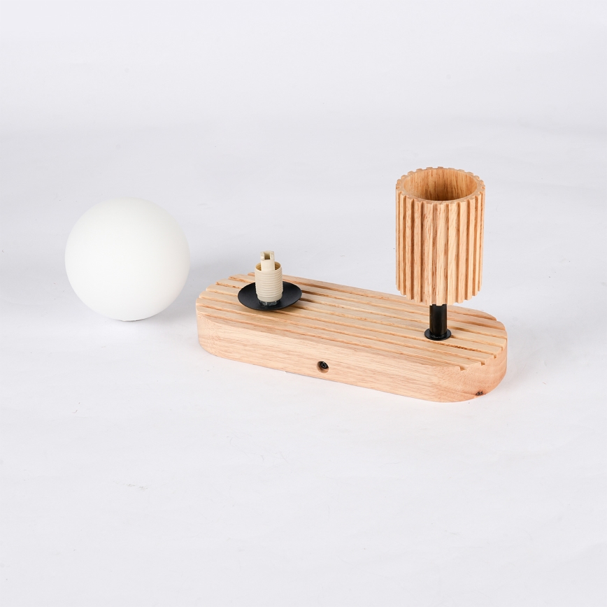 Brilagi - Nástenné bodové svietidlo MODERN WOOD 1xG9/5W/230V + 1xGU10/8W kaučukovníkové drevo