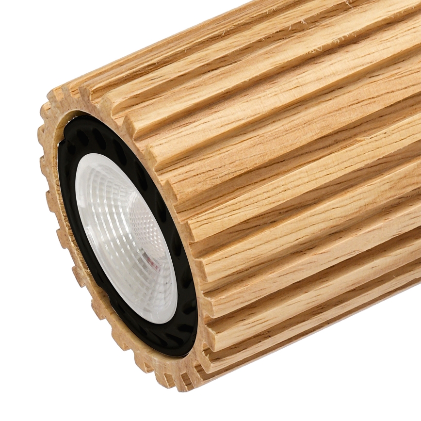 Brilagi - Nástenné bodové svietidlo MODERN WOOD 1xGU10/8W/230V kaučukovník/čierna
