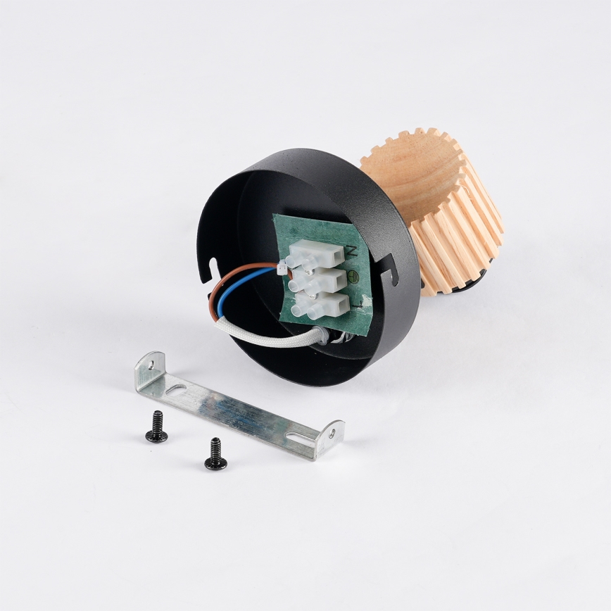 Brilagi - Nástenné bodové svietidlo ODENSE 1xE14/10W/230V drevo/čierna