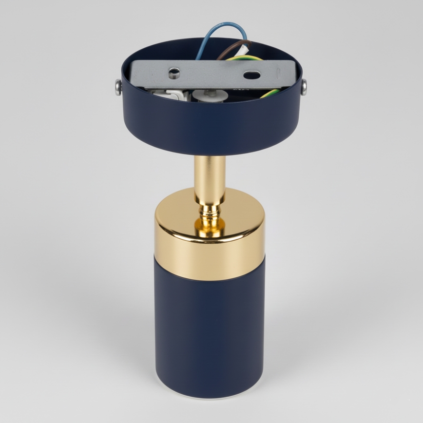 Brilagi - Nástenné bodové svietidlo POKER 1xGU10/25W/230V modrá/zlatá