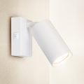 Brilagi - Nástenné bodové svietidlo s vypínačom SELE 1xGU10/30W/230V biela