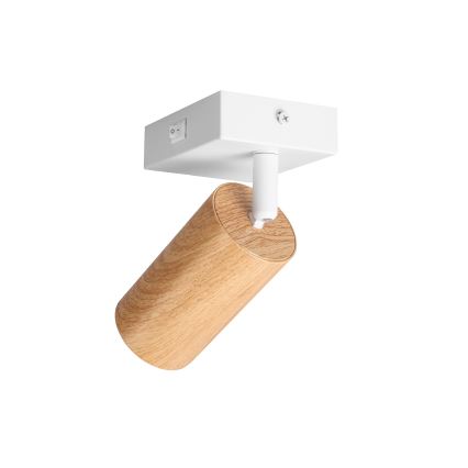 Brilagi - Nástenné bodové svietidlo SELE 1xGU10/30W/230V biela/dekor duba