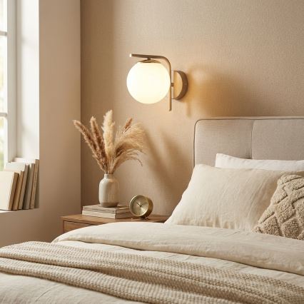 Brilagi - Nástenné svietidlo 1xE27/60W/230V béžová/zlatá