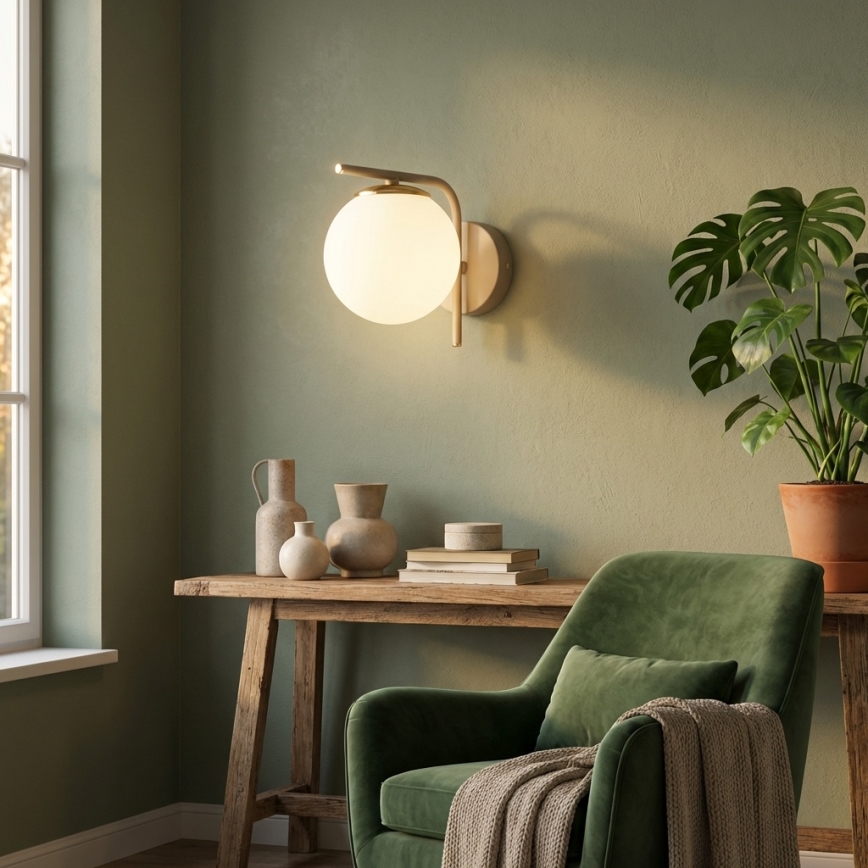 Brilagi - Nástenné svietidlo 1xE27/60W/230V béžová/zlatá