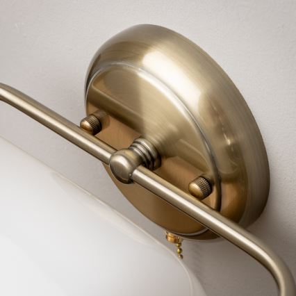 Brilagi - Nástenné svietidlo BANK OFFICE 1xE27/60W/230V mosadz/biela