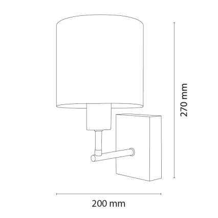 Brilagi - Detská nástenná lampa BOBO WOOD 1xE27/25W/230V dub/čierna/biela/zvieratká