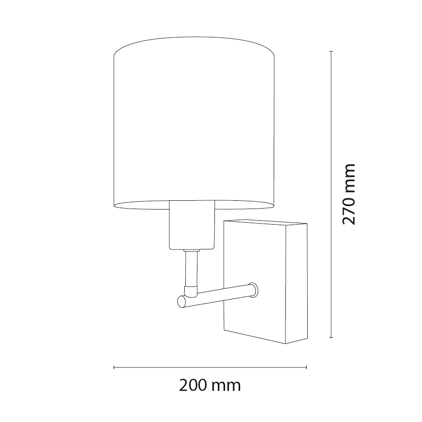 Brilagi - Detská nástenná lampa BOBO WOOD 1xE27/25W/230V dub/čierna/biela/zvieratká