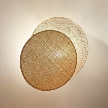 Brilagi - Nástenné svietidlo CIRCLES 1xE27/15W/230V 45x45 cm béžová/krémová