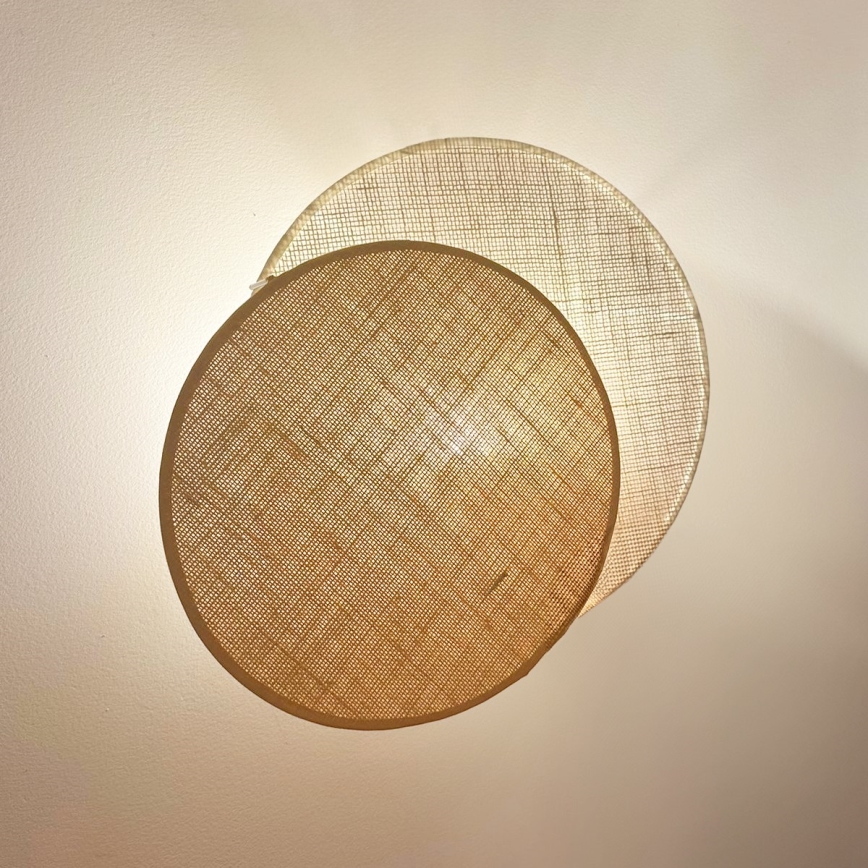 Brilagi - Nástenné svietidlo CIRCLES 1xE27/15W/230V 45x45 cm béžová/krémová