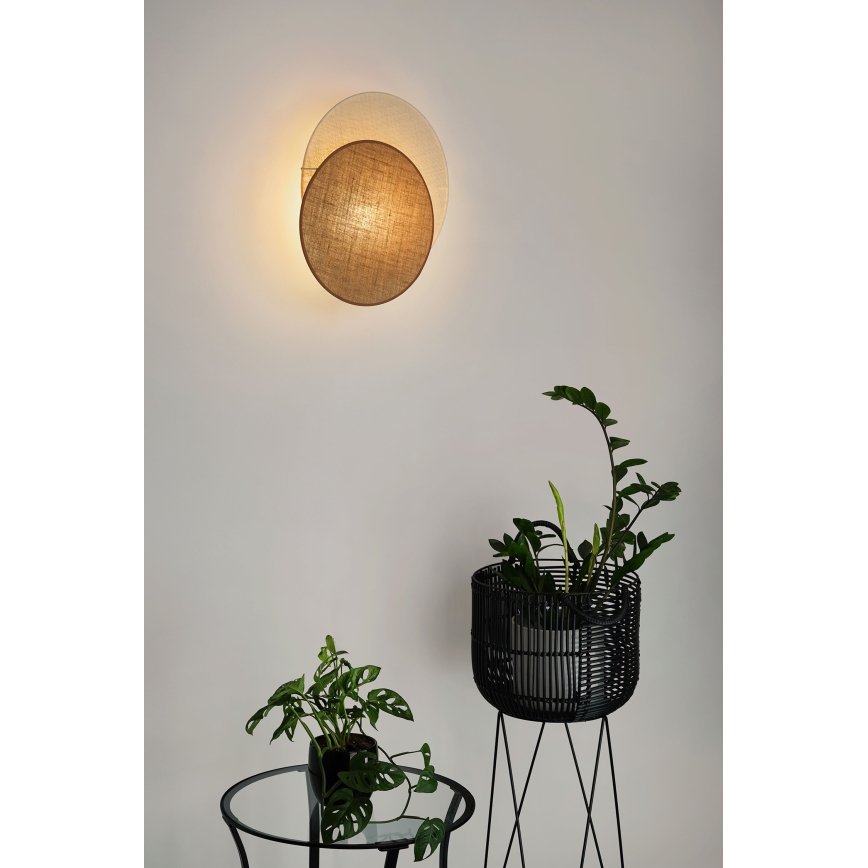Brilagi - Nástenné svietidlo CIRCLES 1xE27/15W/230V 45x45 cm béžová/krémová