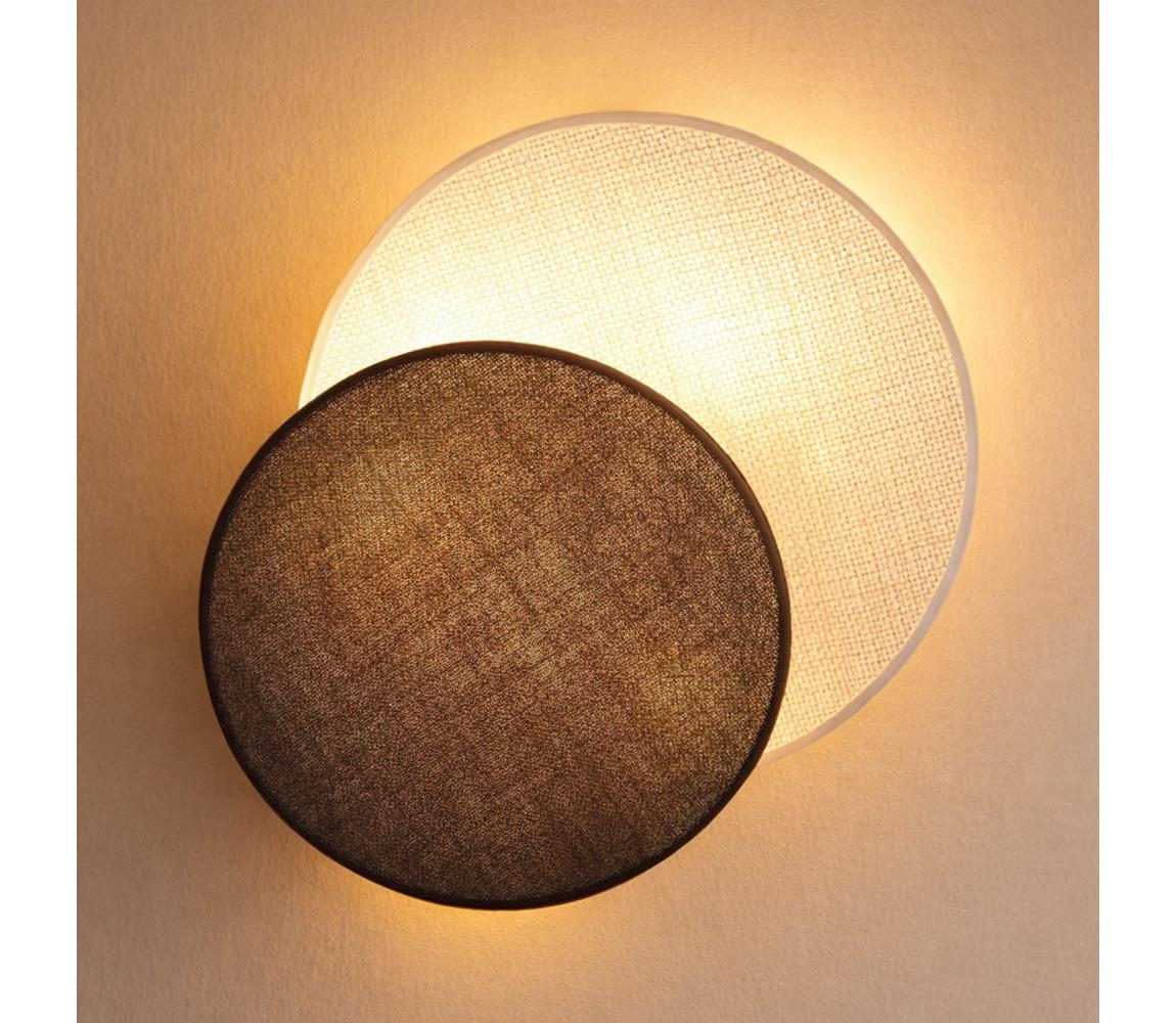 Brilagi - Nástenné svietidlo CIRCLES 1xE27/60W/230V pr. 35 cm krémová/hnedá 8590828052814