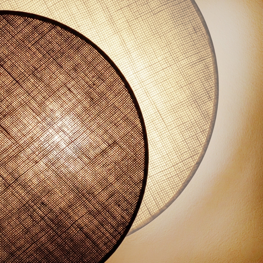 Brilagi - Nástenné svietidlo CIRCLES 1xE27/60W/230V pr. 35 cm krémová/hnedá