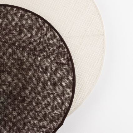 Brilagi - Nástenné svietidlo CIRCLES 1xE27/60W/230V pr. 35 cm krémová/hnedá