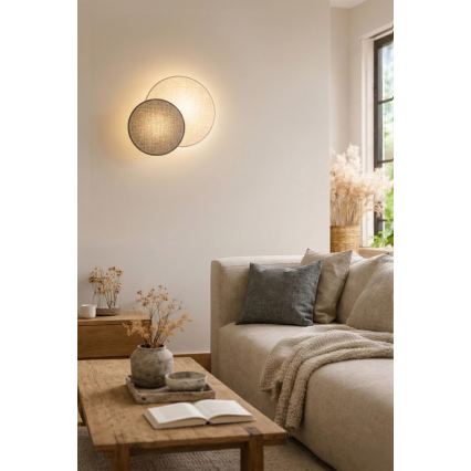 Brilagi - Nástenné svietidlo CIRCLES 1xE27/60W/230V pr. 35 cm krémové/šedé