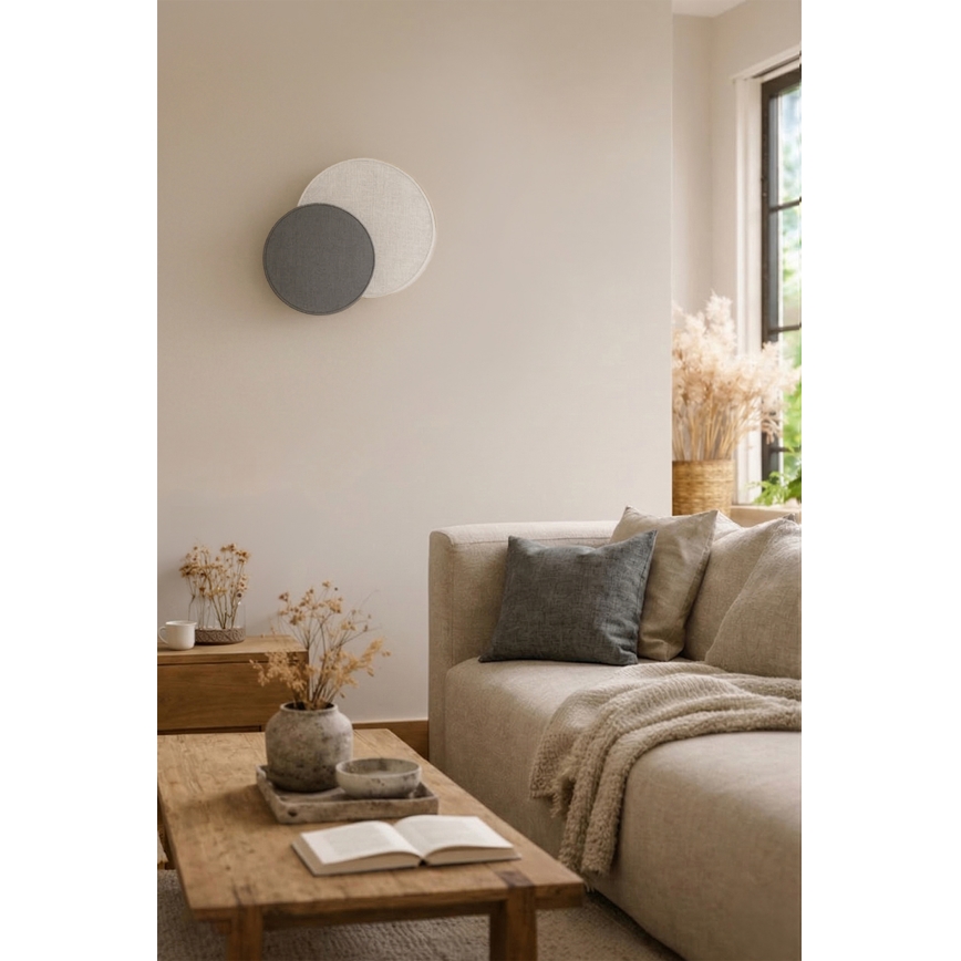 Brilagi - Nástenné svietidlo CIRCLES 1xE27/60W/230V pr. 35 cm krémové/šedé