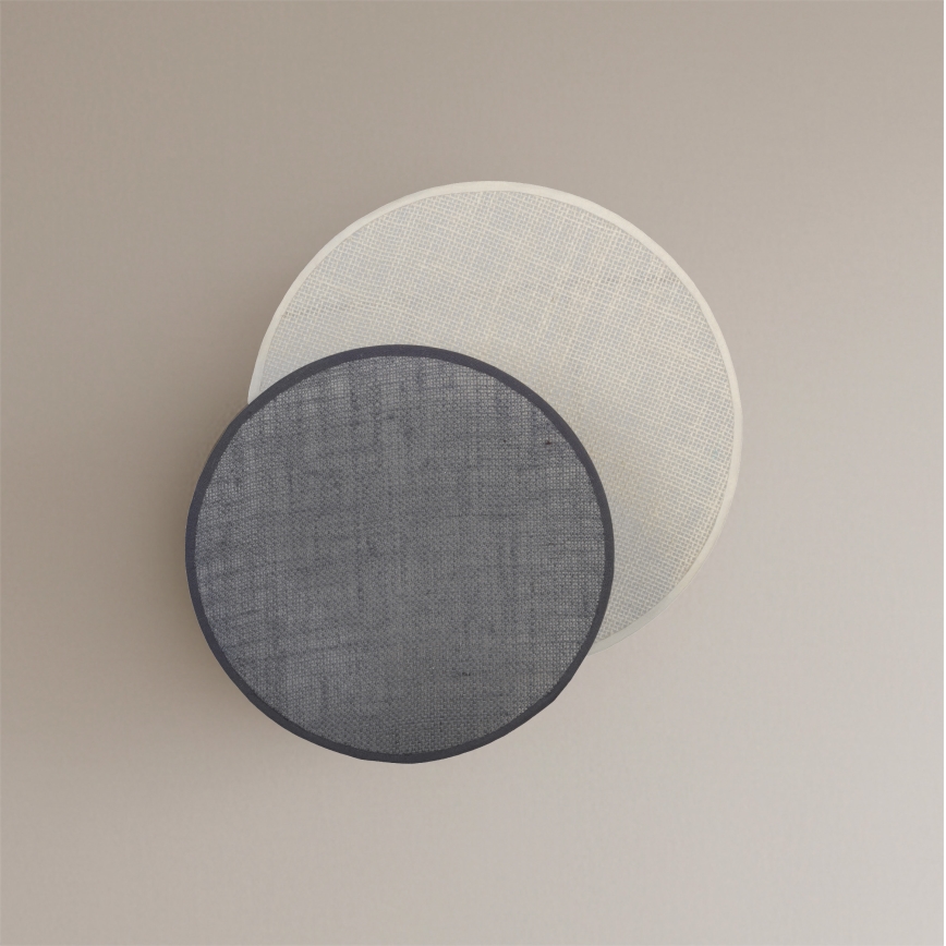 Brilagi - Nástenné svietidlo CIRCLES 1xE27/60W/230V pr. 35 cm krémové/šedé