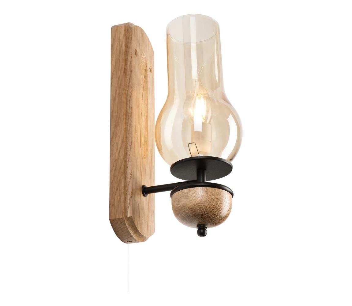 Brilagi Brilagi - Nástenné svietidlo COTTAGE 1xE14/40W/230V dub/hnedá