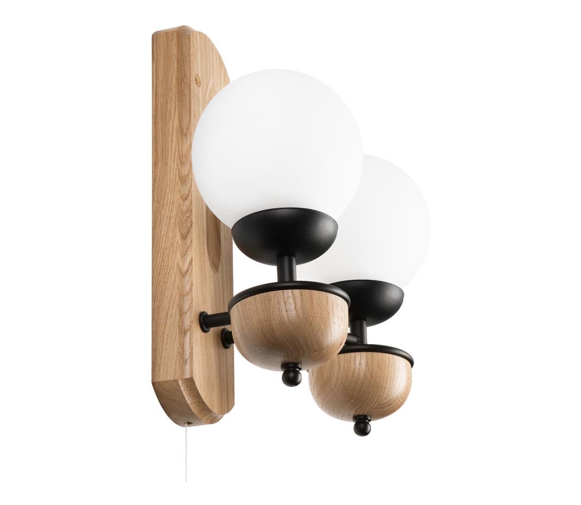 Brilagi Brilagi - Nástenné svietidlo COTTAGE 2xG9/40W/230V dub/biela