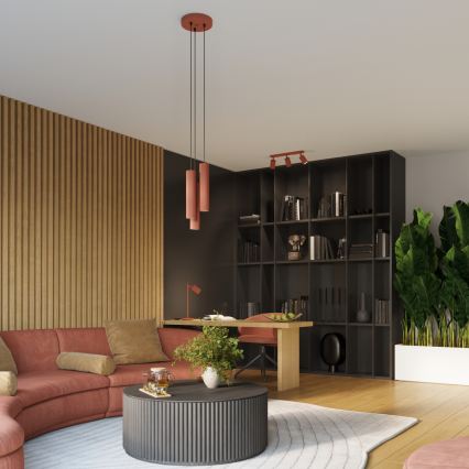 Brilagi - Nástenné svietidlo CRESTO 1xGU10/10W/230V 10 cm červené