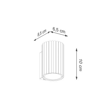 Brilagi - Nástenné svietidlo CRESTO 1xGU10/10W/230V 10 cm krémová