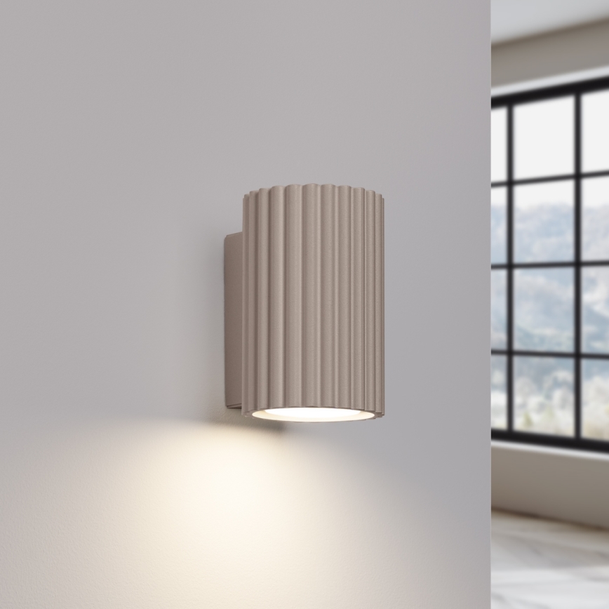 Brilagi - Nástenné svietidlo CRESTO 2xGU10/10W/230V 10 cm taupe