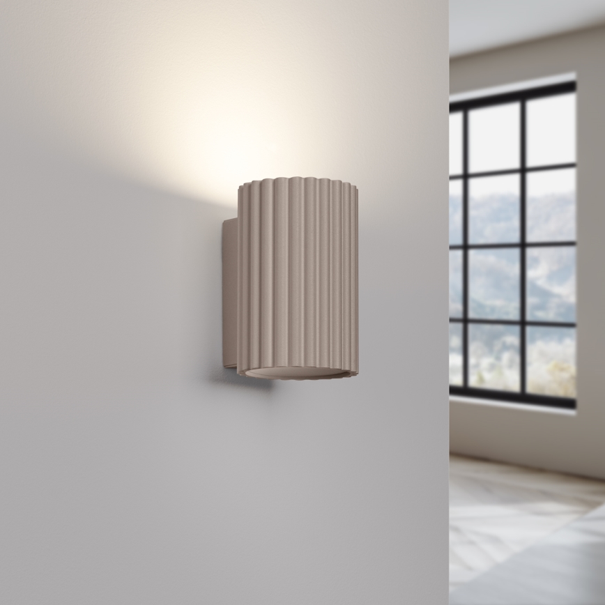 Brilagi - Nástenné svietidlo CRESTO 2xGU10/10W/230V 10 cm taupe