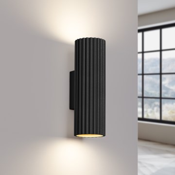 Brilagi - Nástenné svietidlo CRESTO 2xGU10/10W/230V 20 cm čierna