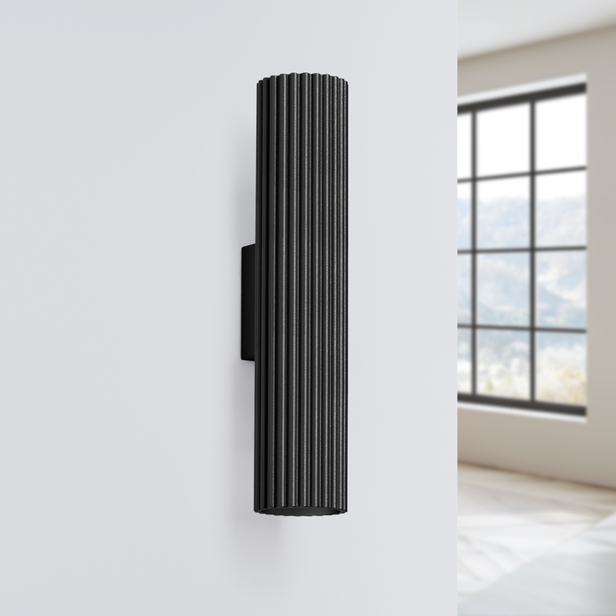 Brilagi - Nástenné svietidlo CRESTO 2xGU10/10W/230V 30 cm čierna