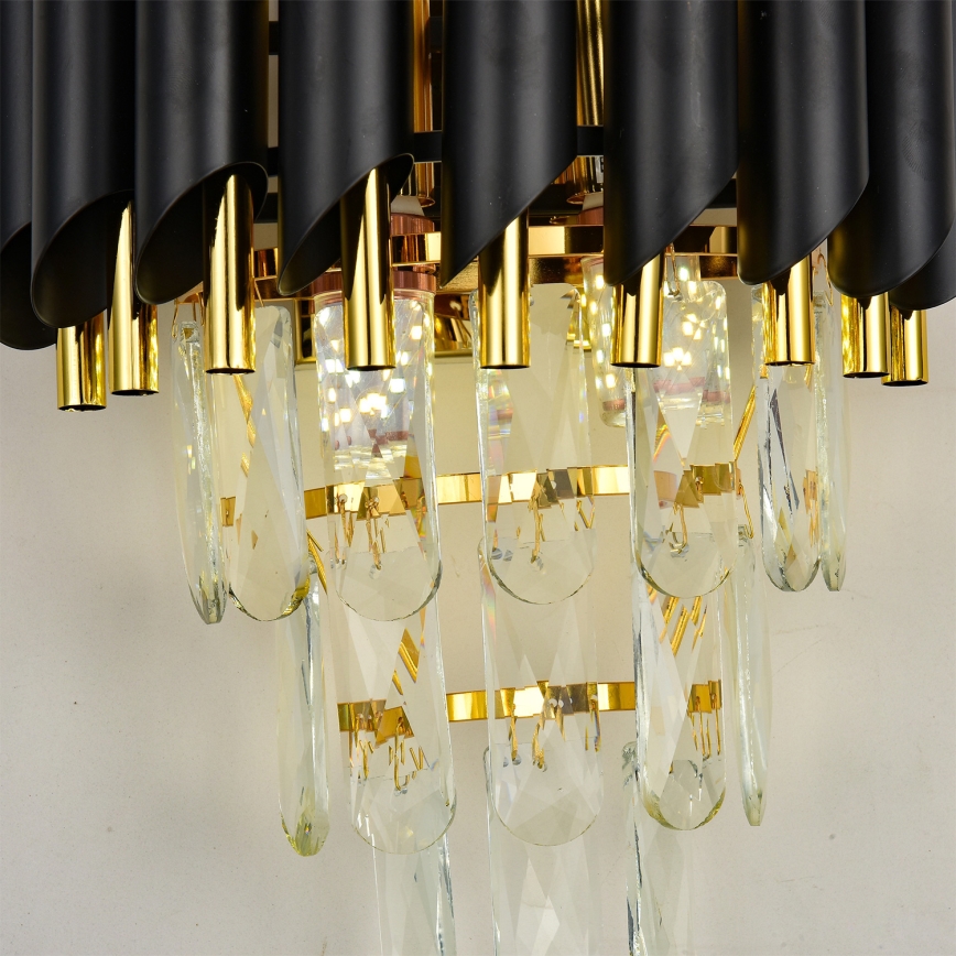 Brilagi - Nástenné svietidlo ECLIPSE 2xE14/10W/230V čierna/zlatá