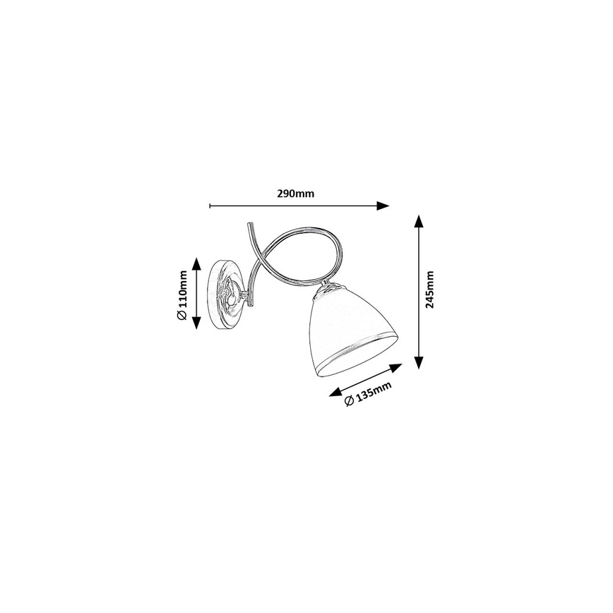 Brilagi - Nástenné svietidlo FRED 1xE27/60W/230V lesklý chróm