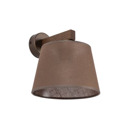 Brilagi - Nástenné svietidlo LATTE 1xE27/15W/230V borovica/hnedá