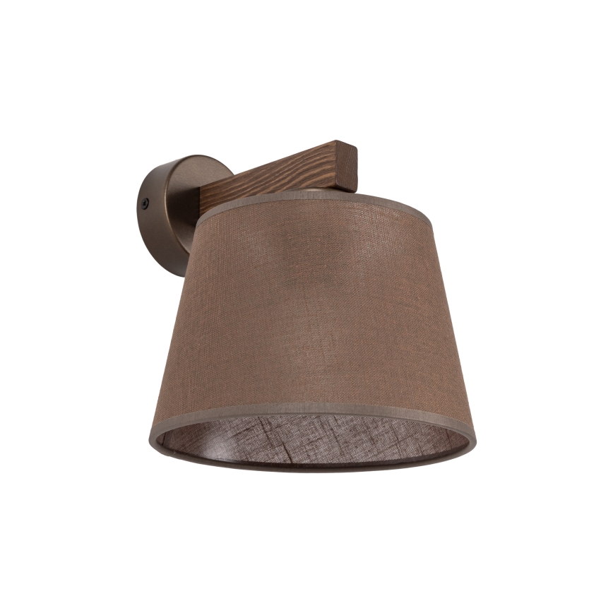 Brilagi - Nástenné svietidlo LATTE 1xE27/15W/230V borovica/hnedá