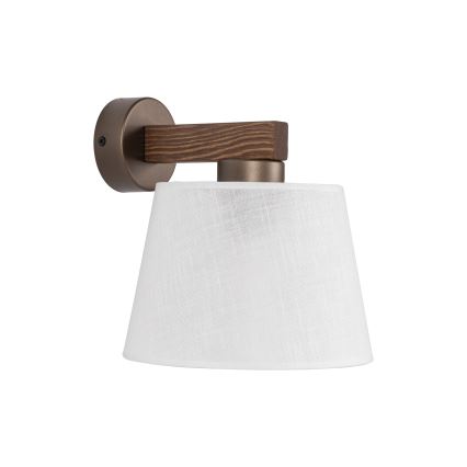 Brilagi - Nástenné svietidlo LATTE 1xE27/60W/230V borovica/biela
