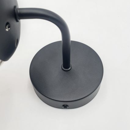 Brilagi - Nástenné svietidlo MALIVA 1xE14/15W/230V čierne/dymové