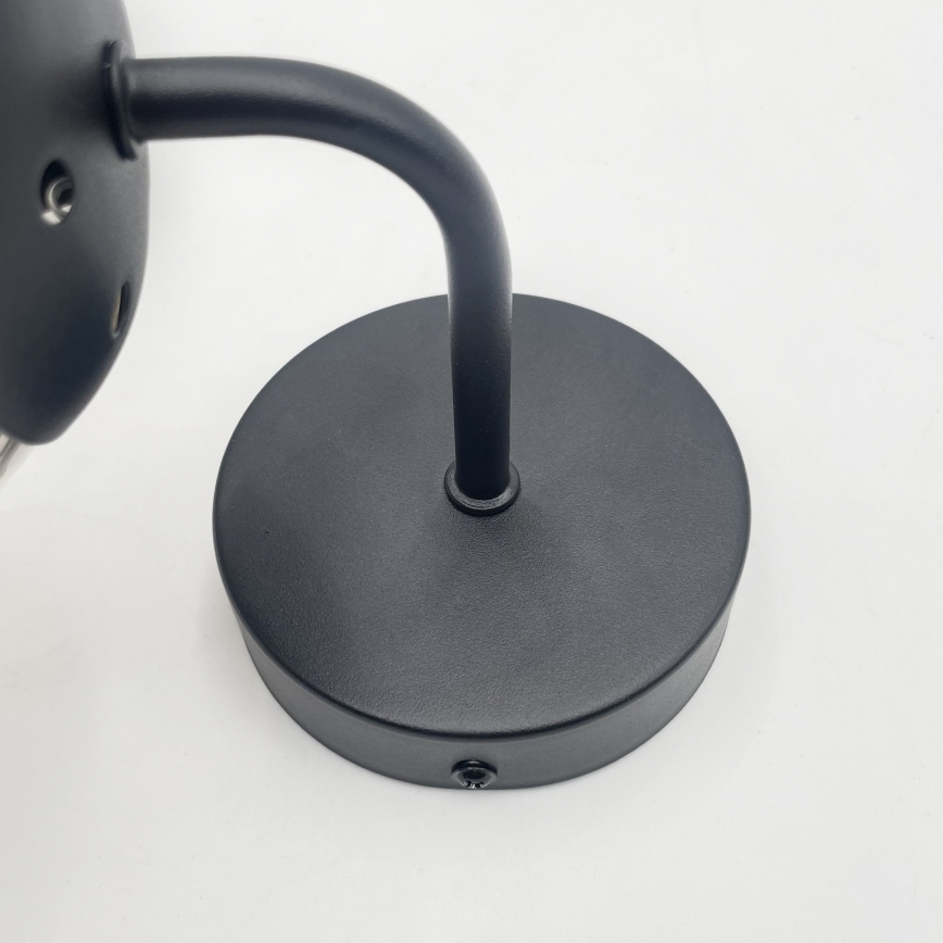 Brilagi - Nástenné svietidlo MALIVA 1xE14/15W/230V čierne/dymové