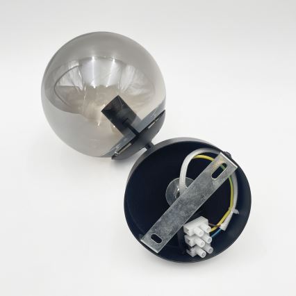 Brilagi - Nástenné svietidlo MALIVA 1xE14/15W/230V čierne/dymové