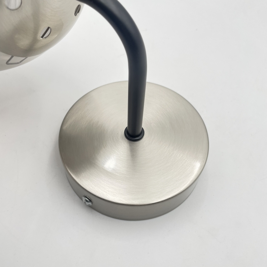 Brilagi - Nástenné svietidlo MALIVA 1xE14/15W/230V matný chróm/zadymené sklo