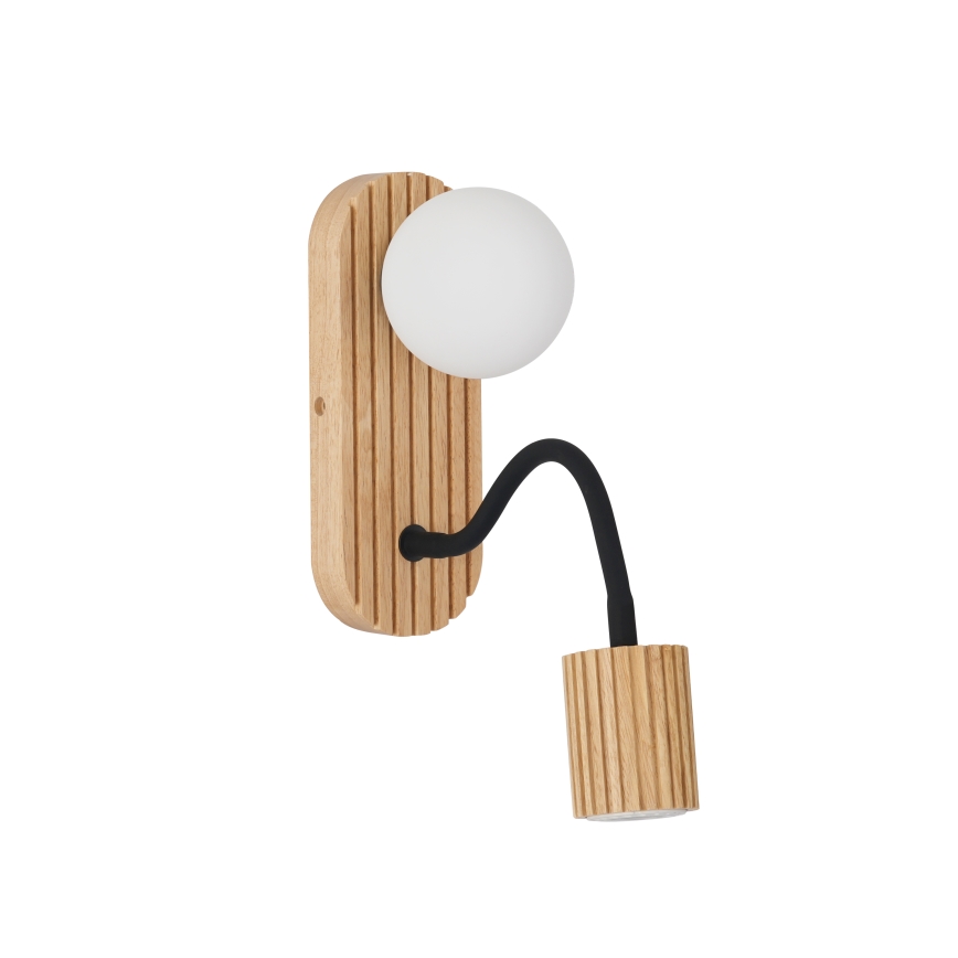 Brilagi - Nástenné svietidlo MODERN WOOD 1xG9/5W/230V + 1xGU10/8W kaučukovník