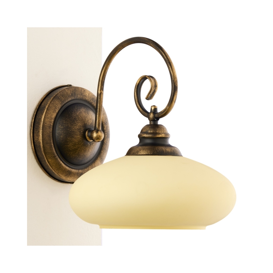 Brilagi - Nástenné svietidlo MOLLERO 1xE27/15W/230V bronz/patina