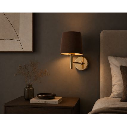 Brilagi - Nástenné svietidlo MONTE 1xE27/60W/230V hnedá/zlatá