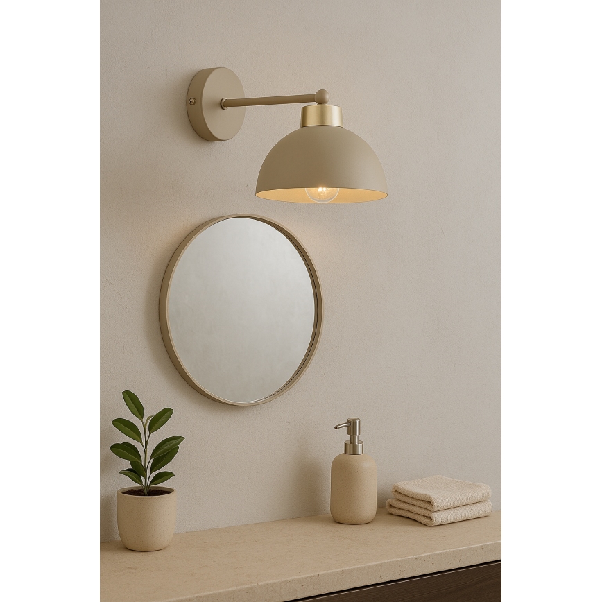 Brilagi - Nástenné svietidlo MOON 1xE27/60W/230V béžové/zlaté