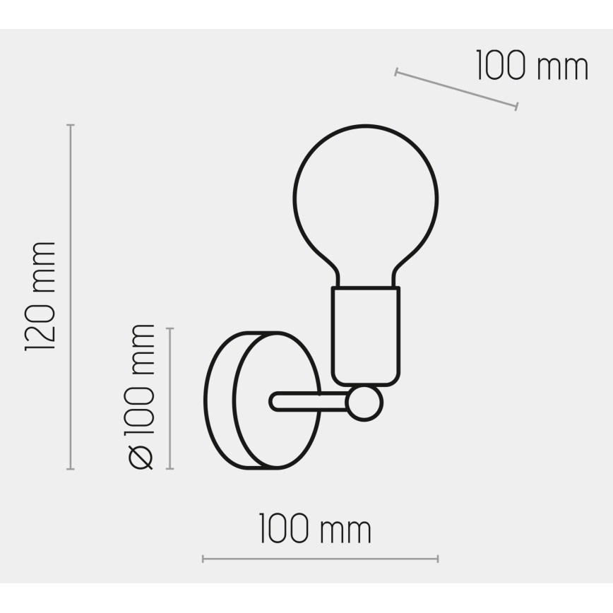 Brilagi - Nástenné svietidlo OMBORO 1xE27/60W/230V